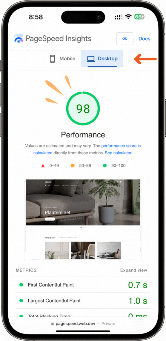 Shopify Mobile Speed